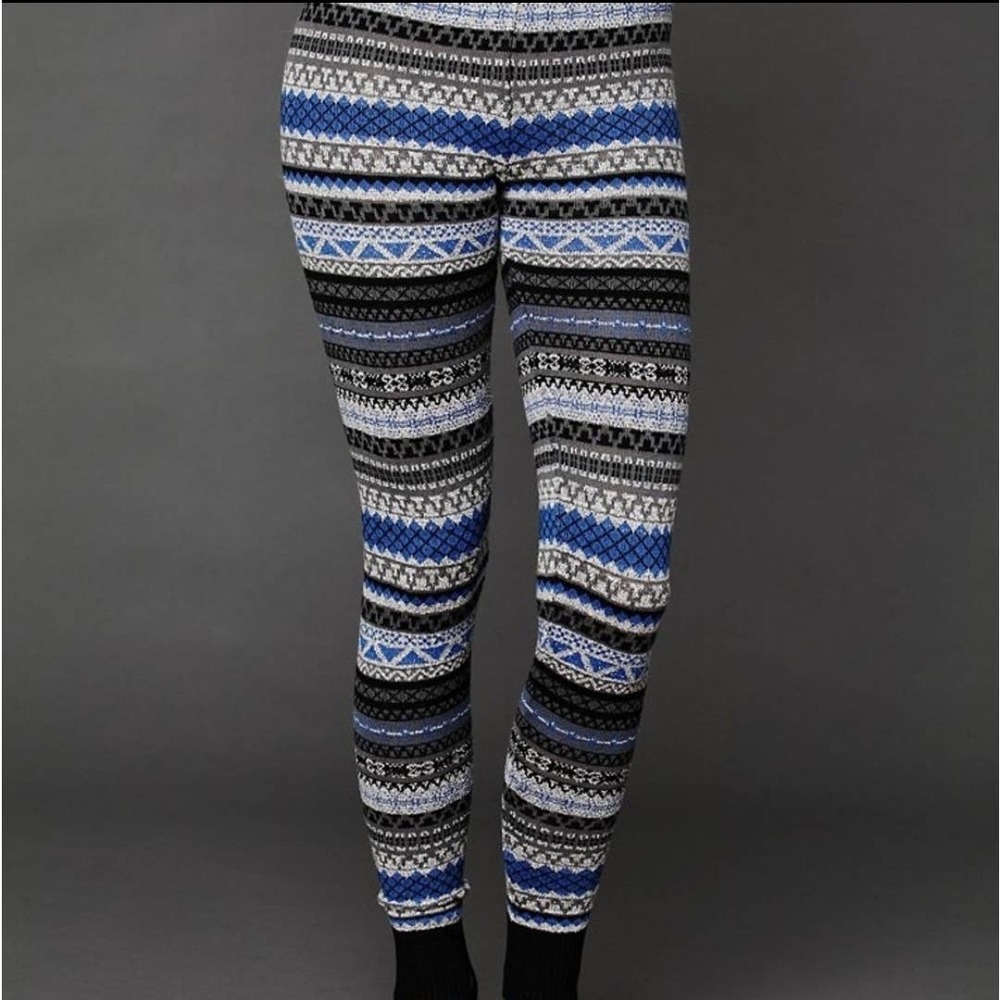 Free People Fair Isle Nordic Sweater Leggings Size XS